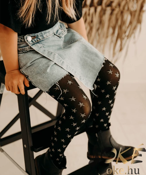 Fiore közepesen vastag mintás gyerek harisnya 40den