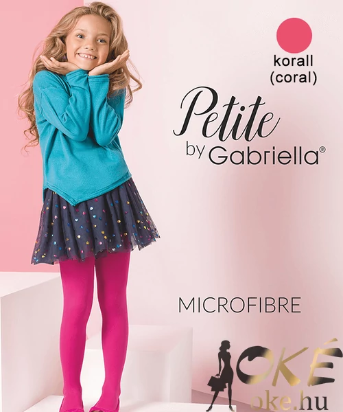 Gabriella közepesen vastag gyerek harisnya koral 40den