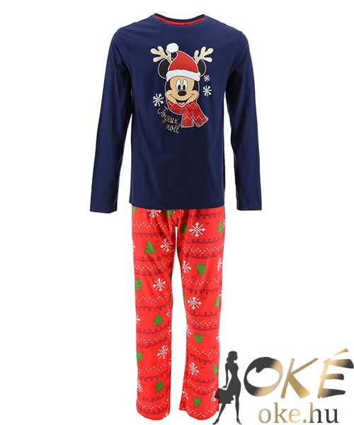 Minnie női pamut pizsama karácsony mintás