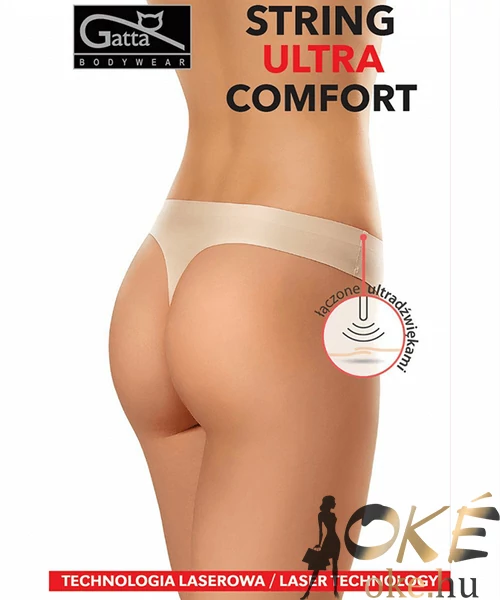 Gatta bugyi bézs String Ultra Comfort