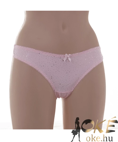 Lemila női rózsaszín csipkés brazil bugyi