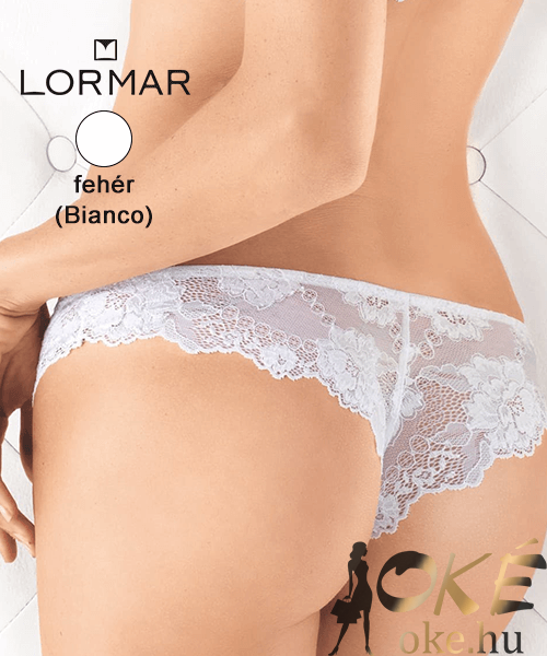 Lormar brazil bugyi  fehér csupa csipke Prestige Brasiliana