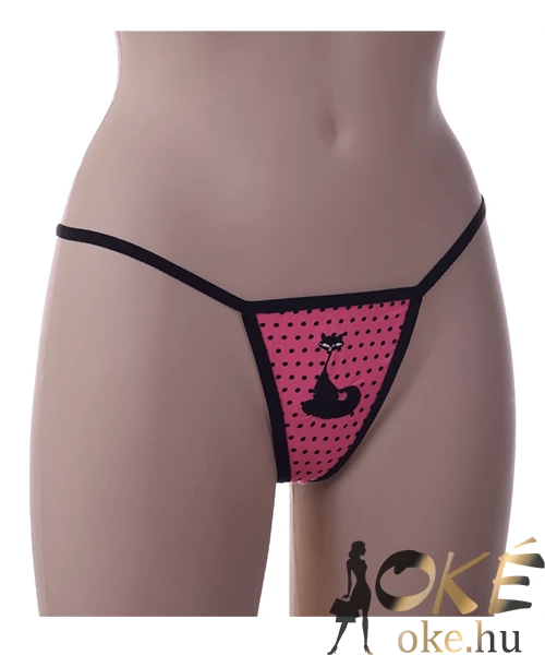 Spagetti pántos tanga pink cicás Flower