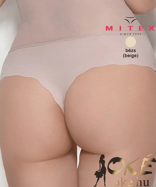 Alakformáló tanga lézervágott beige Glam