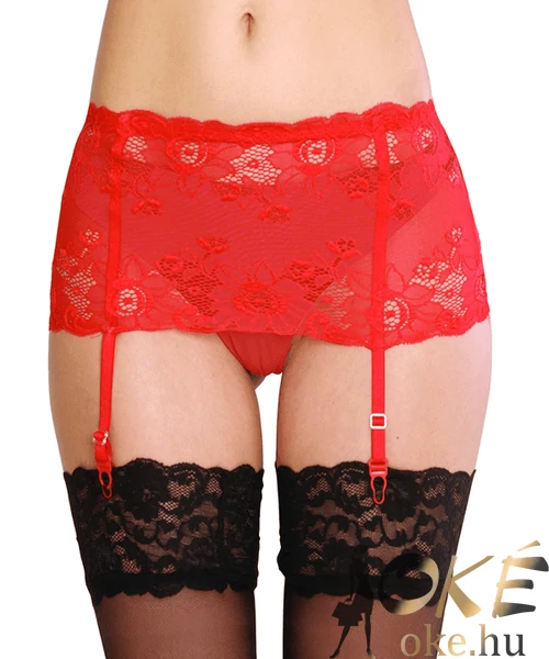 Piros harisnyatartó