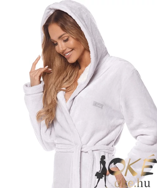 Pihe puha női wellsoft köntös gyöngyfehér