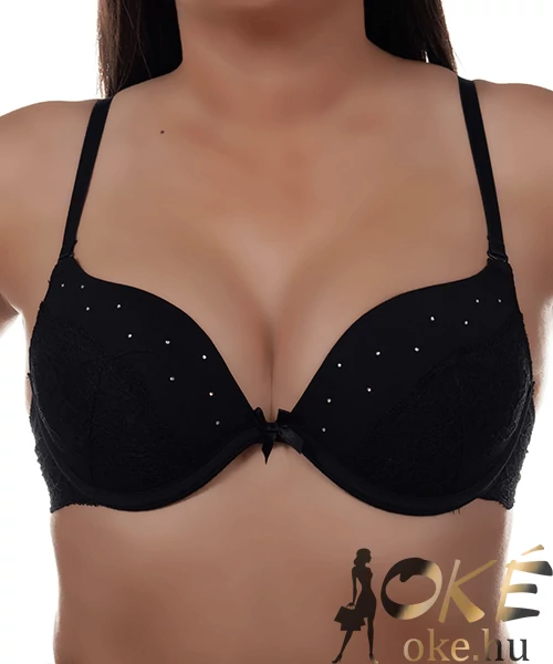 Lemila super push up melltartó fekete C