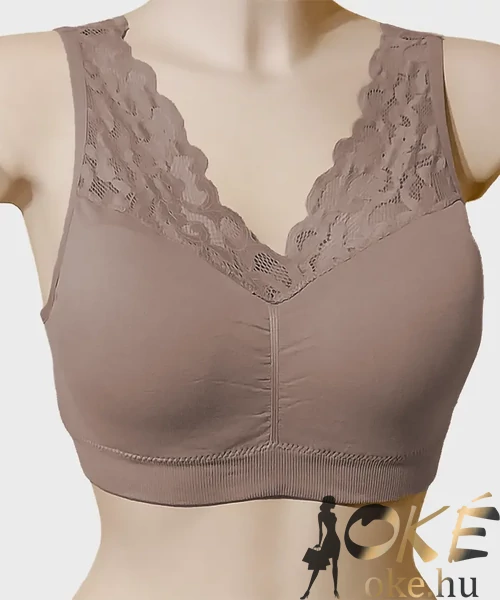 Lemila csipkés topp nude 