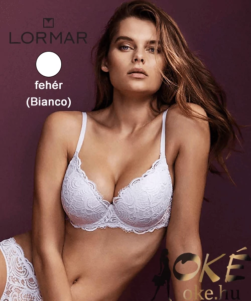 Lormar melltartó fehér Frizzante Plunge D kosár
