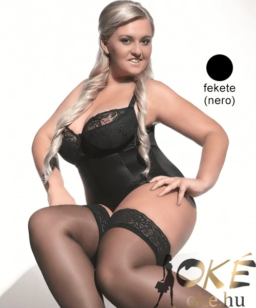 Adrian Bella fekete nagyméretű combfix 15 den