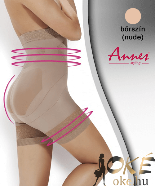 Annes alakformáló fehérnemű sort nude Super Slim