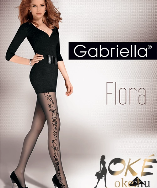 Gabriella virágmintás harisnya Flora 