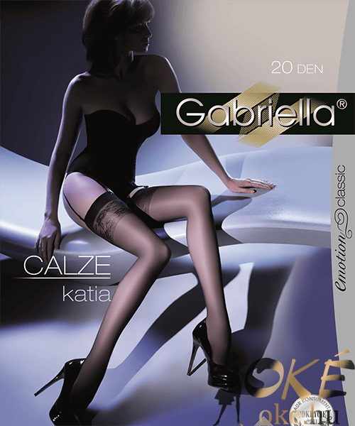 Gabriella fekete combfix harisnyatartóhoz Calze Katia