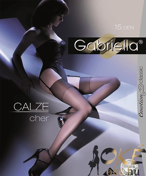 Gabriella fekete combfix harisnyatartóhoz Calze cher 