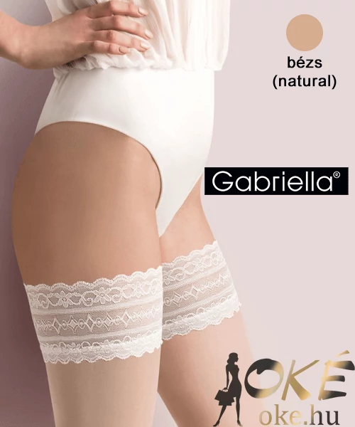 Gabriella nagyméretű bézs combfix Caroline