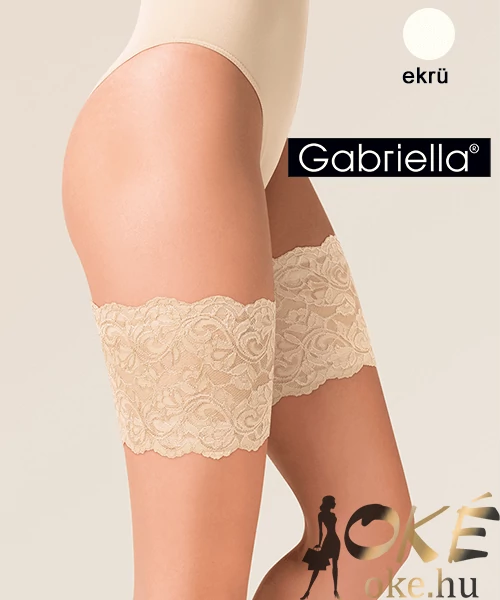 Gabriella ekrü combvédő csipke