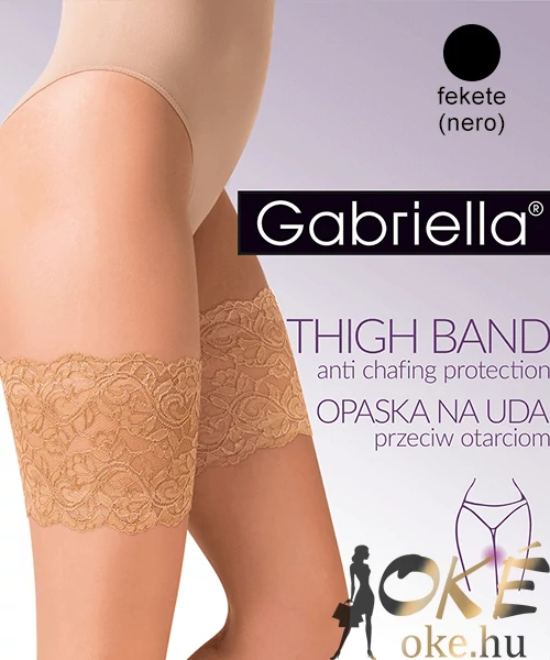 Gabriella fekete combvédő csipke