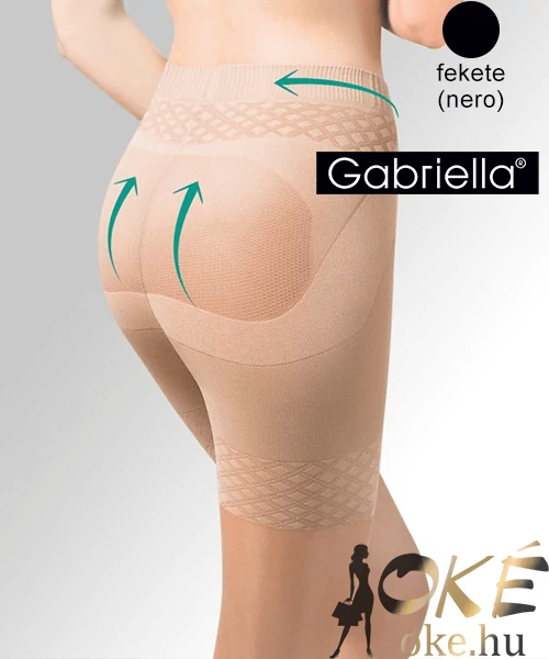 Gabriella fenékemelő fekete harisnya Push up 20Den