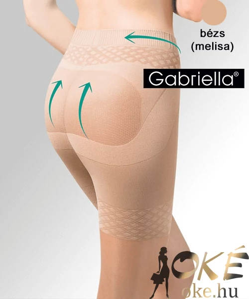 Gabriella fenékemelő harisnya világosbézs Push up 20Den