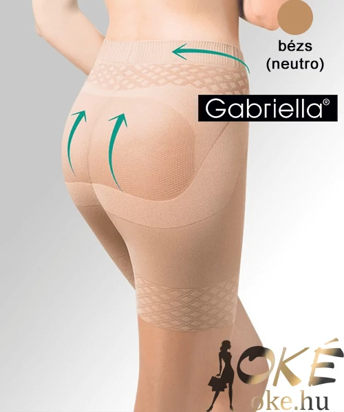Gabriella fenékemelő bézs harisnya Push up 20Den