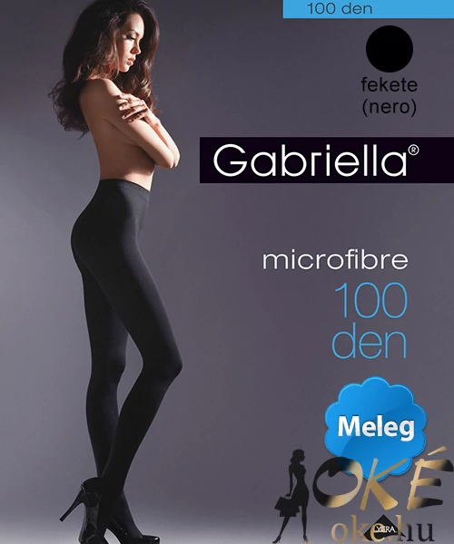 Gabriella vastag harisnya fekete 100 den