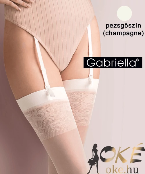 Gabriella combfix harisnyatartóhoz pezsgő színű Vanessa