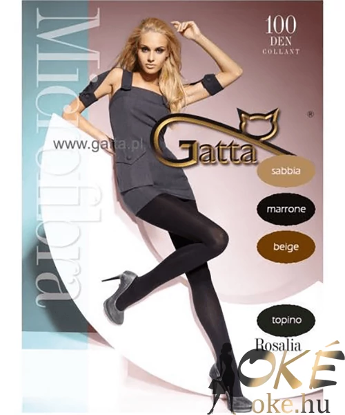 Gatta vastag fekete harisnya 100D Rosalia