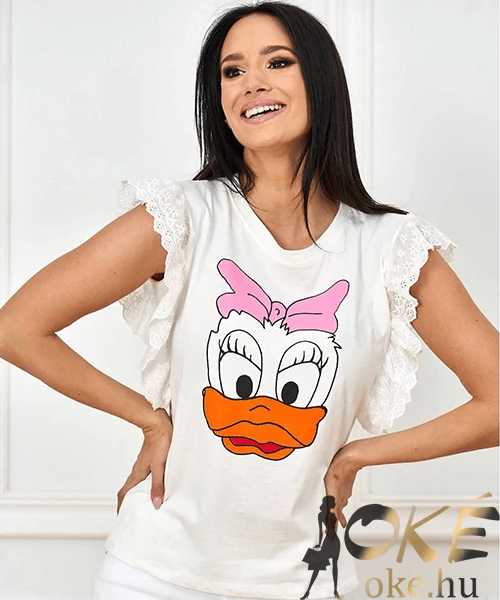 Disney Daisy ujjatlan póló fehér