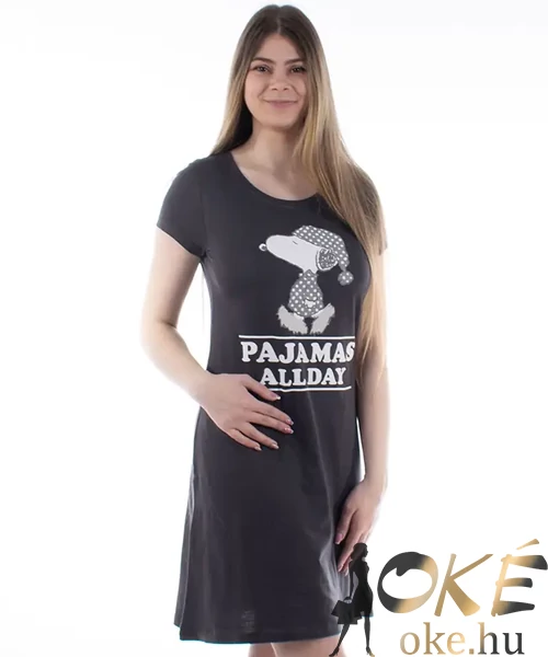 Snoopy hálóing szürke
