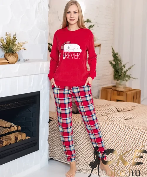 Macis plüss női pizsama