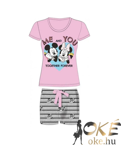 Minnie rövidnadrágos női pizsama szürke