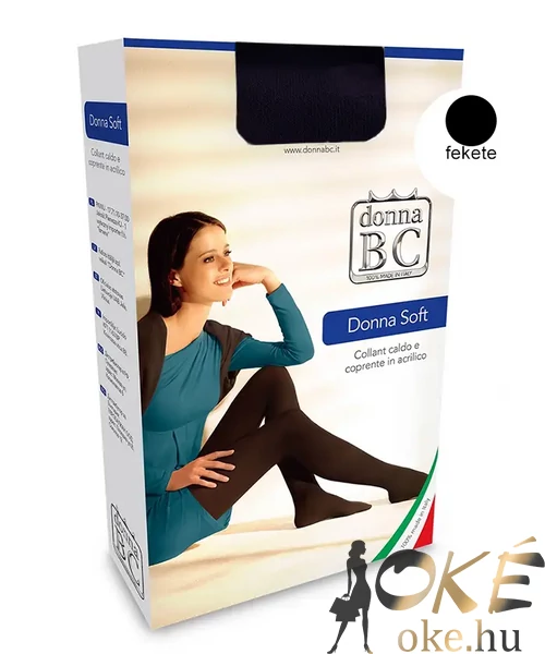 Donna Bc Soft vastag fekete női harisnya 