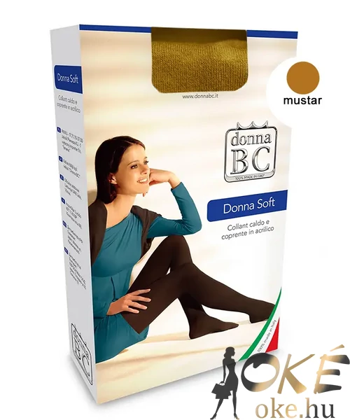 Donna Bc Soft akril harisnya mustársárga
