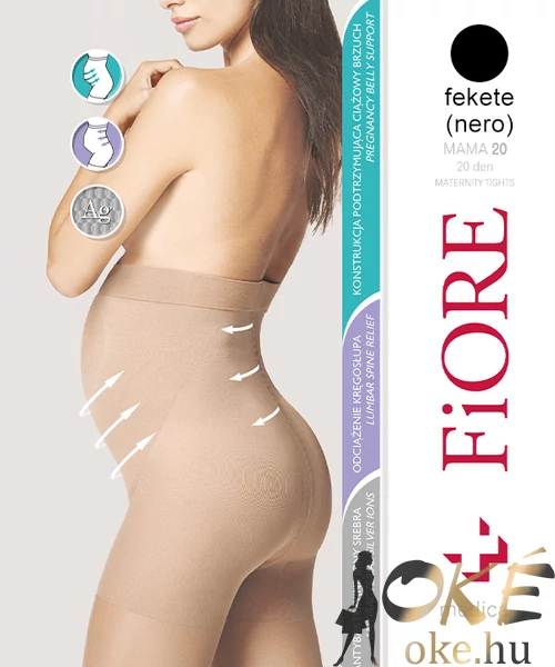 Fiore Mama kismama harisnyanadrág fekete 20D