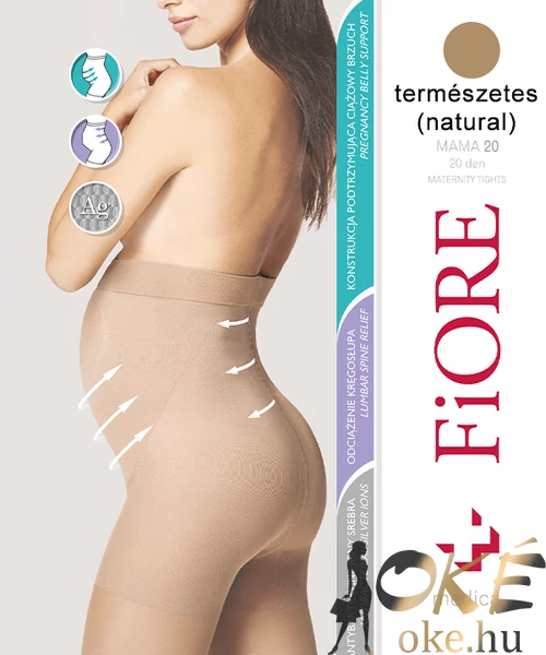 Fiore Mama kismama harisnyanadrág testszín 20D
