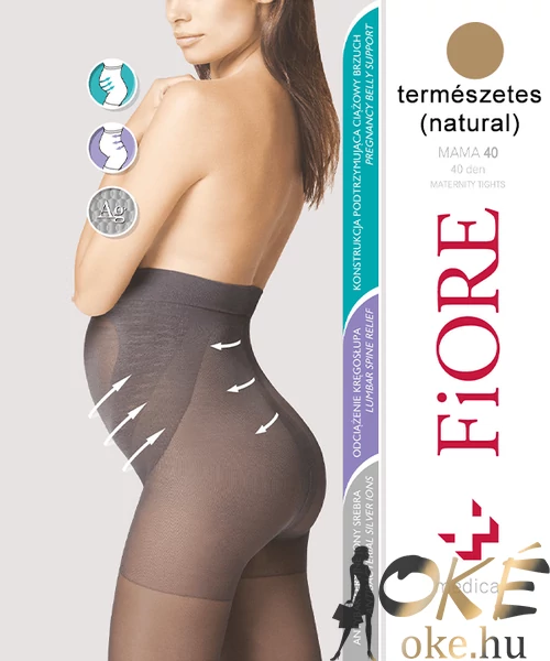 Fiore Mama kismama harisnyanadrág testszín 40D