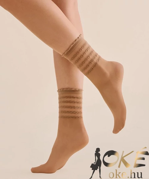 Gabriella pöttyös bokafix bézs Lora