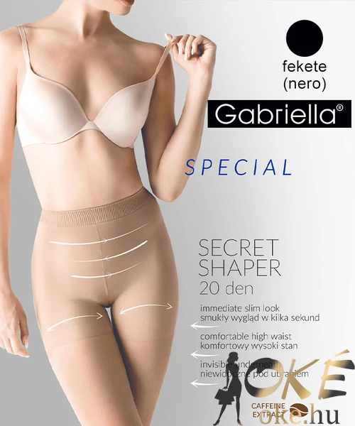 Gabriella alakformáló harisnya fekete Secret Shaper 20den