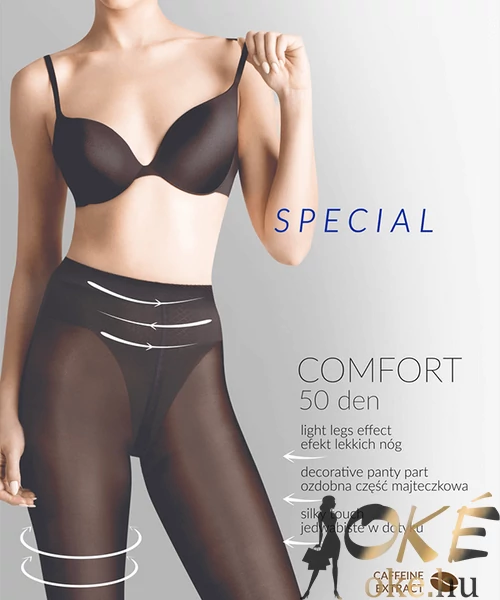 Gabriella közepesen vastag harisnya fekete Special Comfort 50 den