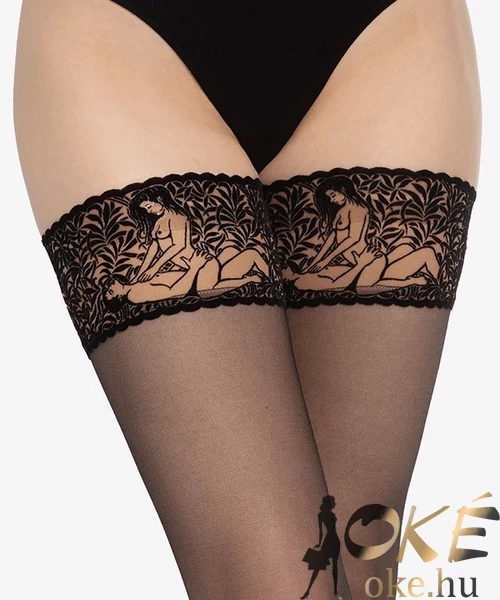 Gatta fekete combfix Calze Ars Amandi 03