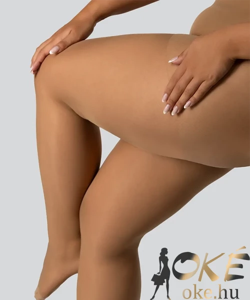 Mona nagyméretű harisnya Victoria Short bézs 30den