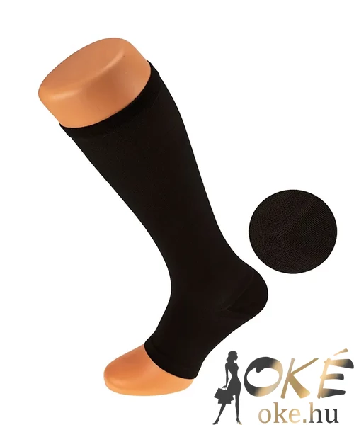 Kompressziós térdharisnya 15-22 mmHg fekete