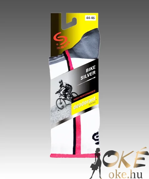 Ezüstszálas kerékpáros zokni  Bike Silver
