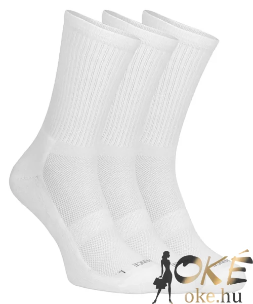 3 páras fehér sportzokni Prince 