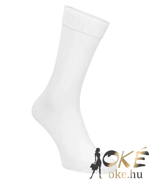 Férfi fehér pamut zokni Prince Casual