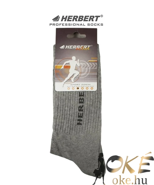 Herbert Active félfrottír sportzokni szürke extra méret